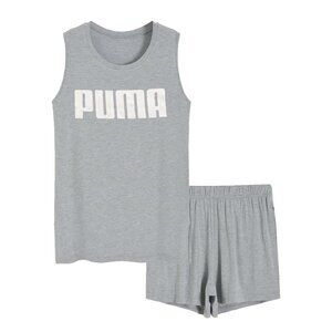 Women’s Puma Sleep Set Pajama Sleepwear Set 1X Tank Top & Shorts NEW